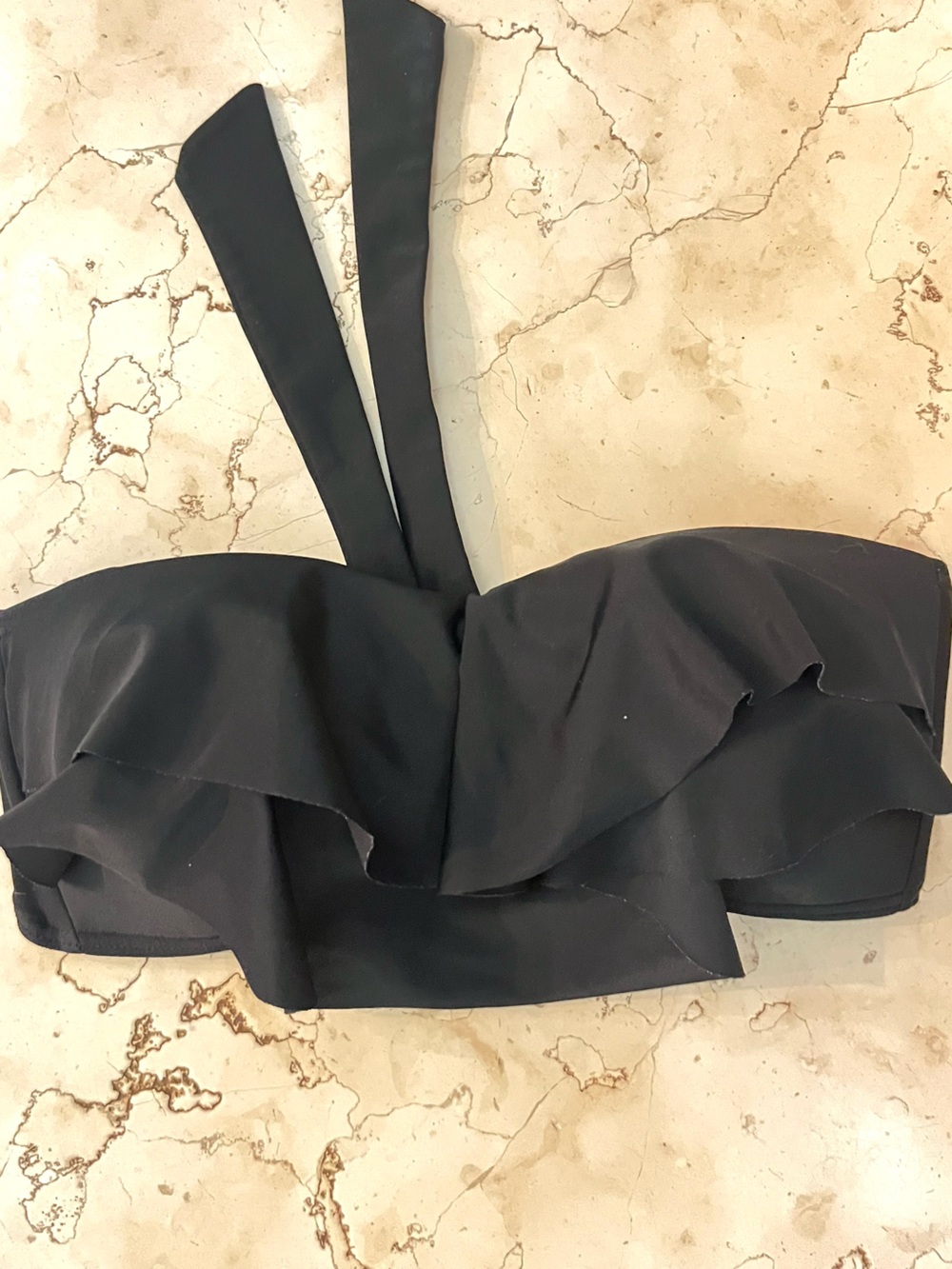 HULA HONEY Black Bikini Top